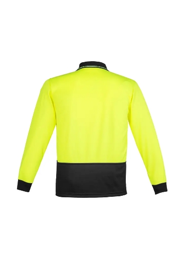 Picture of Syzmik, Unisex Hi Vis Basic Spliced L/S Polo